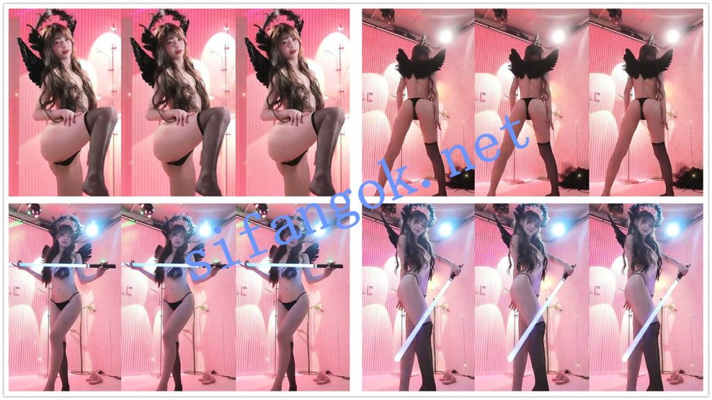 顶级cosplay专场 黑翼天使 美腿 绝顶黑丝激情裸舞【伊娜】【10V】【3.6G】 预览图 3