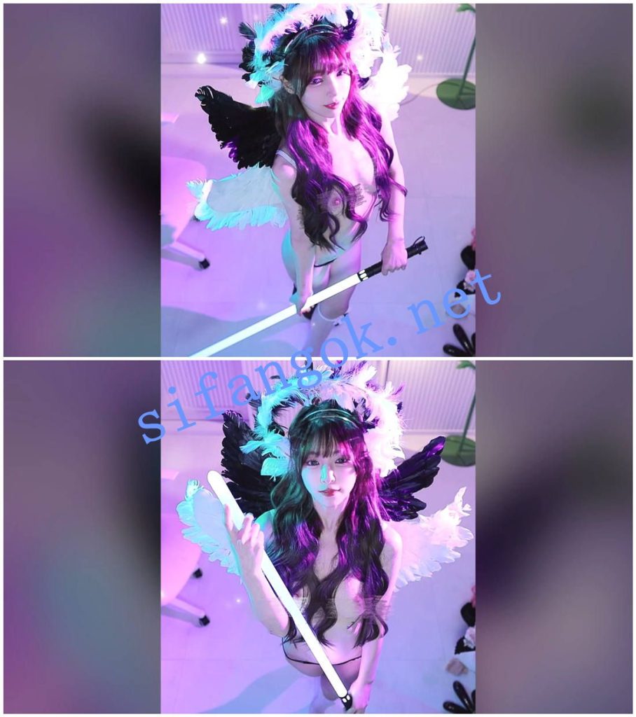 顶级cosplay专场 黑翼天使 美腿 绝顶黑丝激情裸舞【伊娜】【10V】【3.6G】 预览图 10