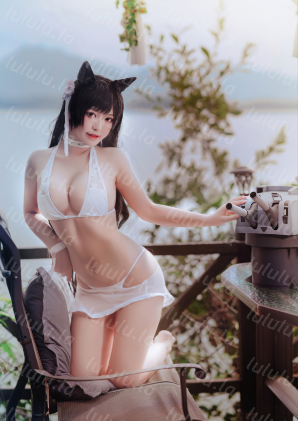 半半子 – 碧蓝 泳装 爱宕 【27P171M】-福利岛