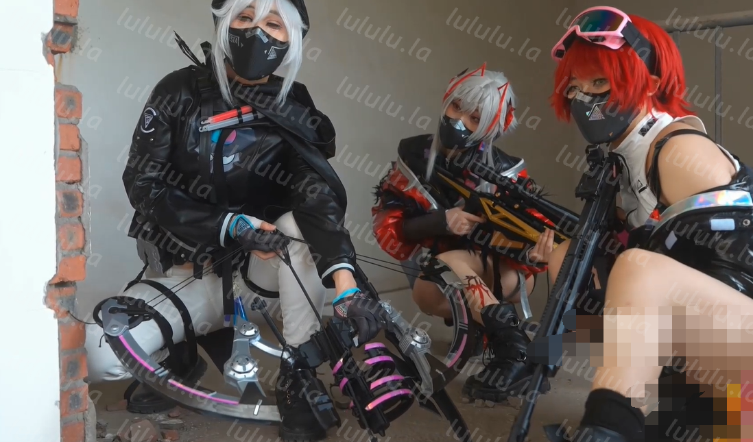 明纱悠子 三姐妹 露娜黑天际线、麦晓雯维什戴尔、佐娅能天使Cosplay 【3V5.33G】 预览图 1