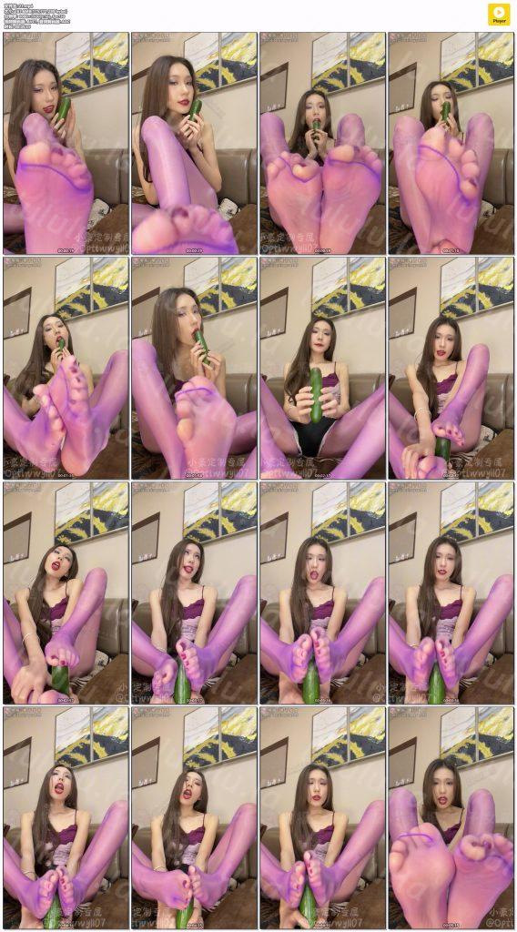 推特 胆胆 高价定制篇，色色紫丝口交足交黄瓜阿黑颜口交舔脚，倒计时射精【1V】【167.6M】