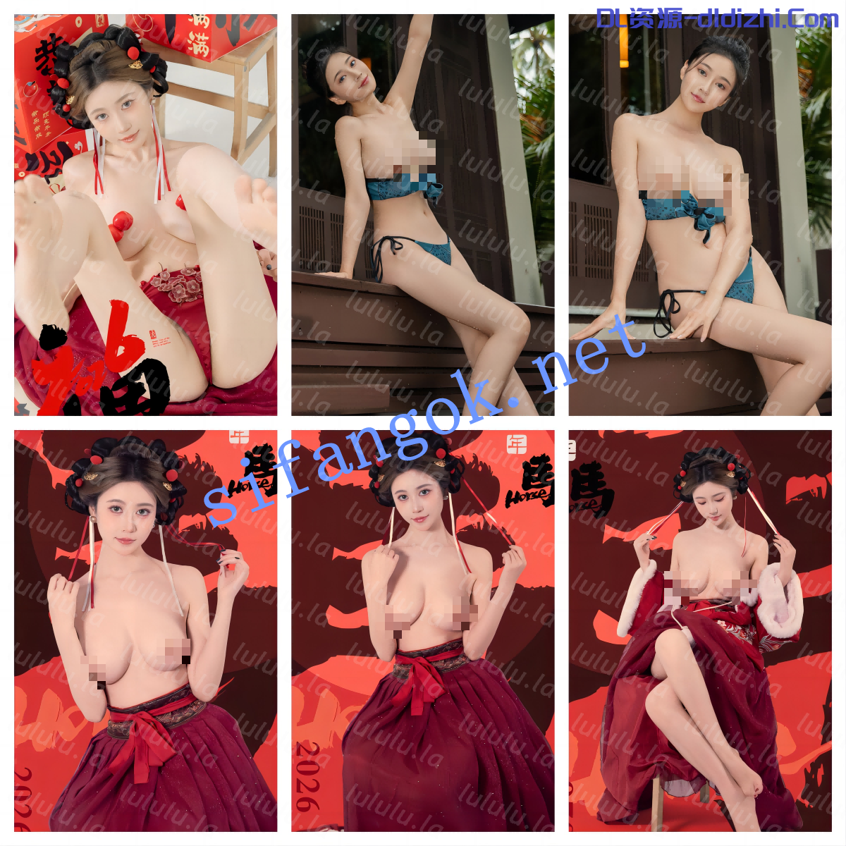 【網紅年年】極品身材高顔巨乳女神 大尺度寫真 露毛露奶 2.88GB