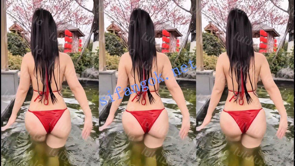 【抖音】成都朵朵 80万粉丝网红主播，H杯巨乳真空诱惑【6V】【257M】 预览图 3