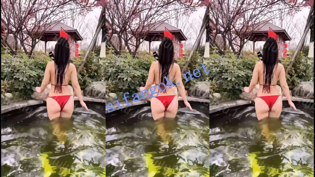 【抖音】成都朵朵 80万粉丝网红主播，H杯巨乳真空诱惑【6V】【257M】 预览图 9