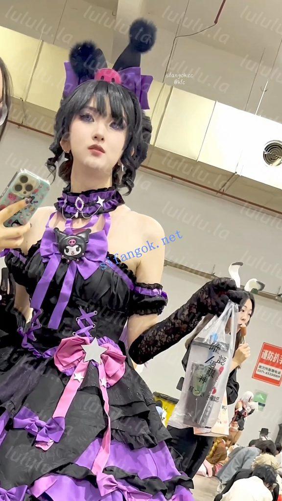 【KFC】库洛米洛丽塔裙学生妹·清纯外表下穿着半透明内裤【1V】【1.97G】 预览图 20