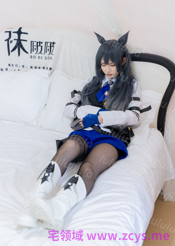 袜啵啵 675期 甜甜圈 明日方舟-缄默得克萨斯 白色短靴 【152P1V6.3G】 预览图 3