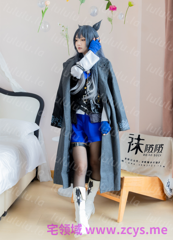 袜啵啵 675期 甜甜圈 明日方舟-缄默得克萨斯 白色短靴 【152P1V6.3G】 预览图 2