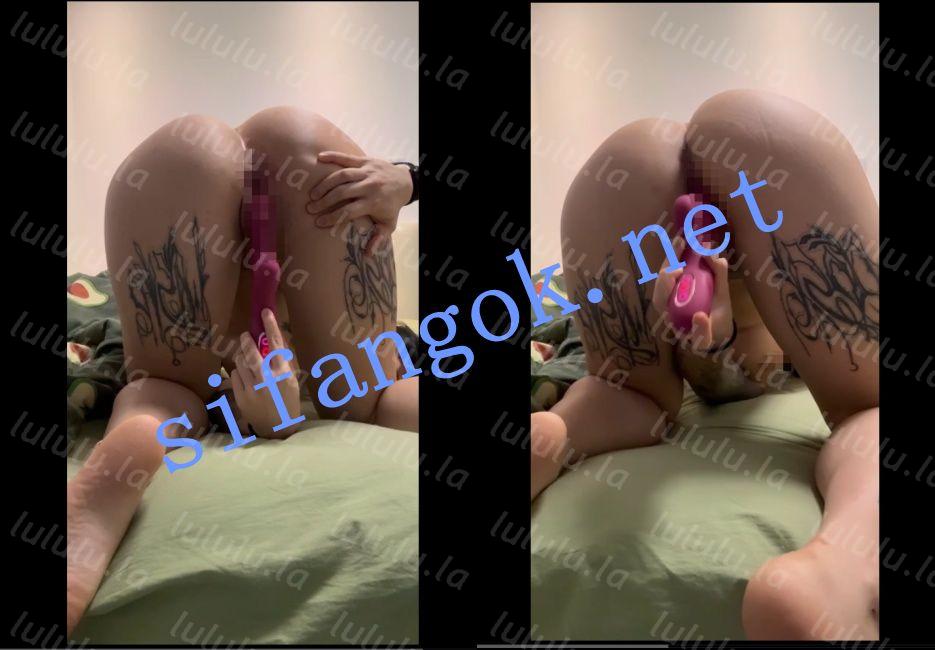 【重磅抖音】Alinn 万粉健身纹身博主露脸吃鸡 道具自慰福利【8V】【102M】 预览图 11