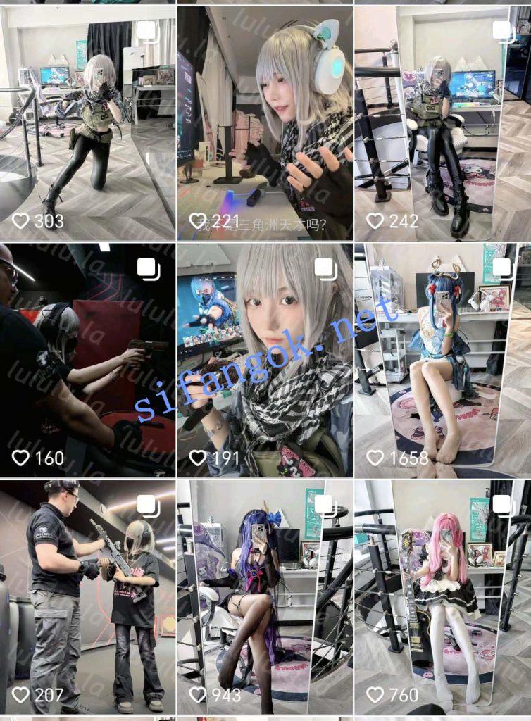 抖音 兔十一点 极品COS 露脸露点 发骚自慰 勾引 B特写等【4V】【288M】 预览图 2