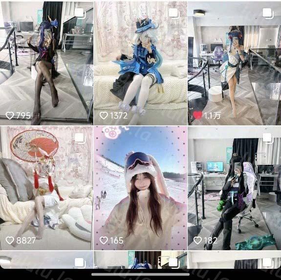 抖音 兔十一点 极品COS 露脸露点 发骚自慰 勾引 B特写等【4V】【288M】 预览图 6
