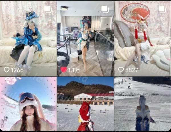 抖音 兔十一点 极品COS 露脸露点 发骚自慰 勾引 B特写等【4V】【288M】 预览图 5