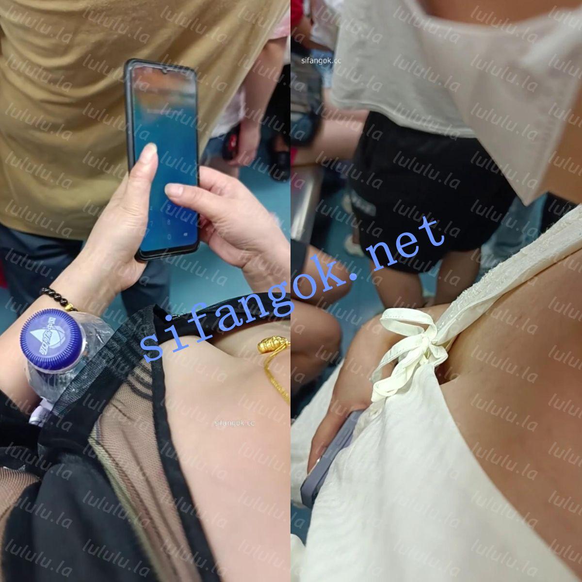 ❤️【高抄拍胸】地铁高抄拍胸 第一视角若隐若现【50V】【5.71G】 预览图 22