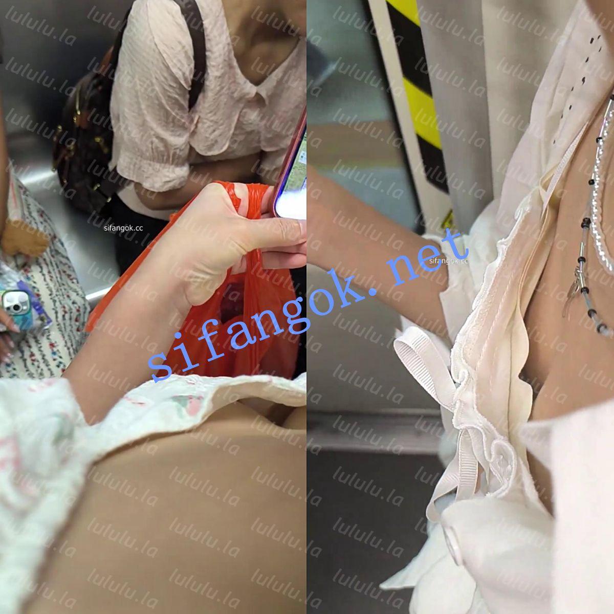 ❤️【高抄拍胸】地铁高抄拍胸 第一视角若隐若现【50V】【5.71G】