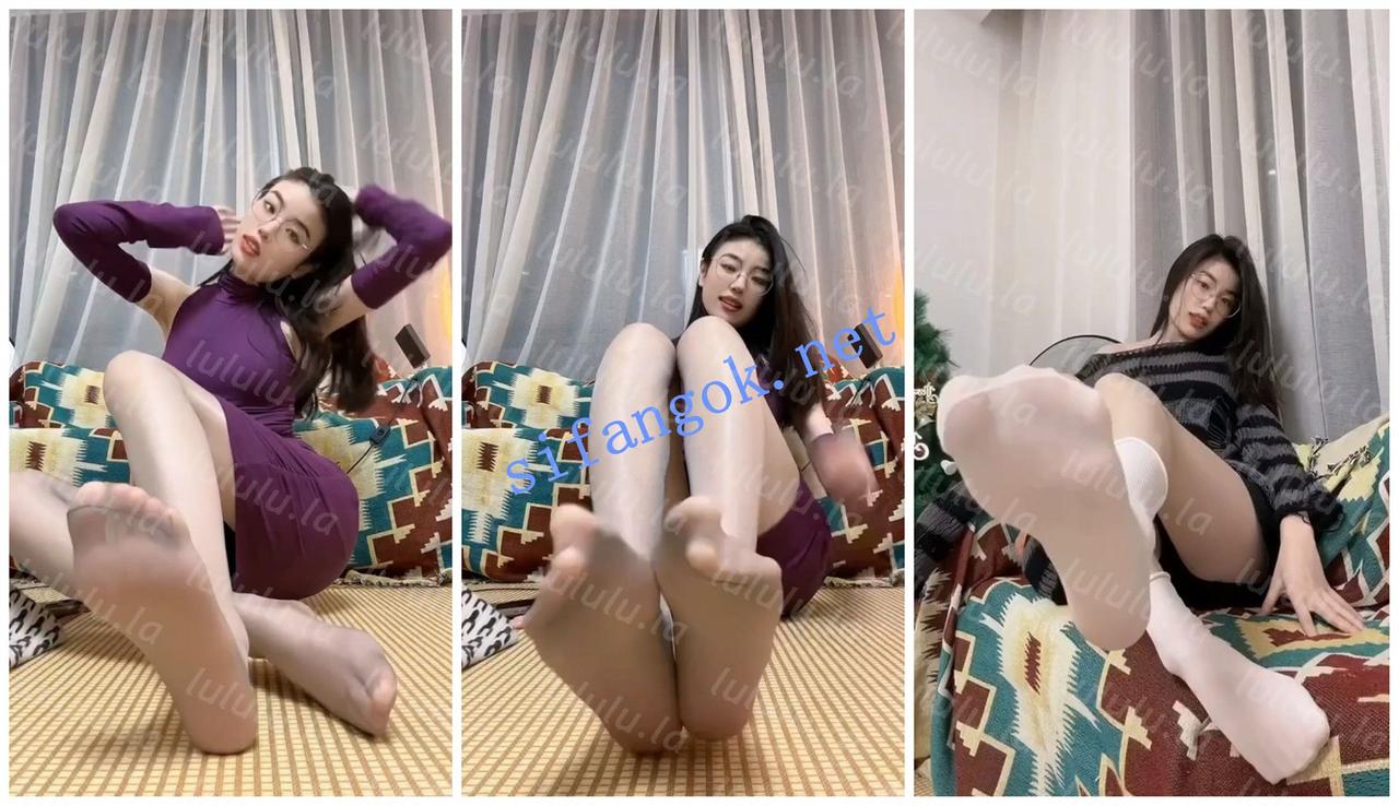 【抖音福利】丝袜丝足美足御姐【想躺平的崽崽】模拟足交【11V】【544M】 预览图 2