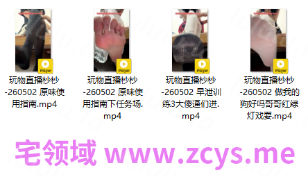 玩物直播杪杪-260502 四部合集【4V】【910MB百度云】 预览图 2