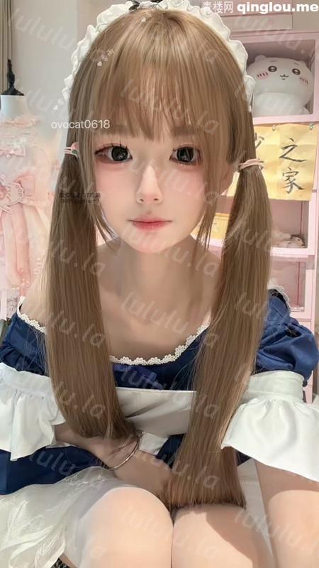 季雨(ovocat0618)- 双马尾白丝女仆装自慰2500私定版[6V/2.6G] 预览图 5