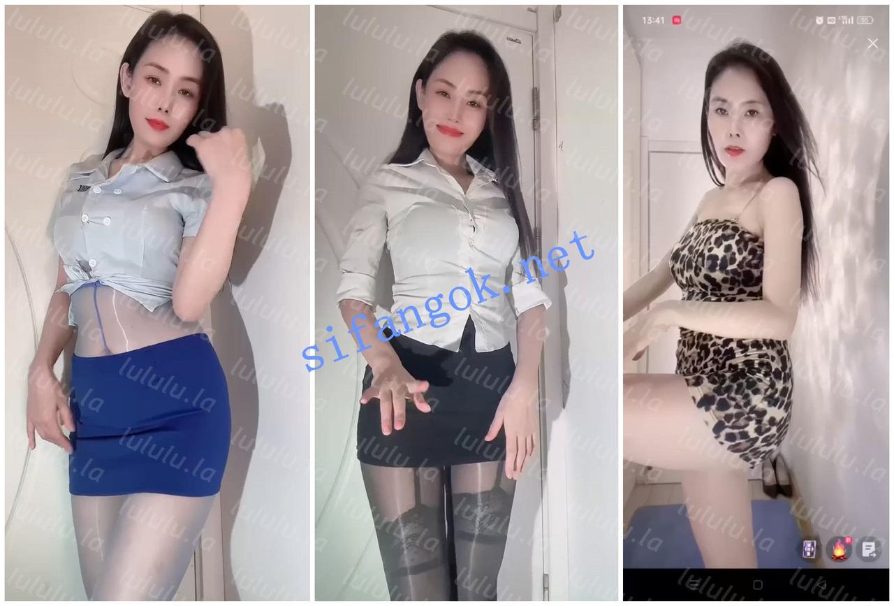 【快手福利】风骚丝袜骚足熟女【顺其自然】骚脚丝袜诱惑【2V】【1.38G】 预览图 8