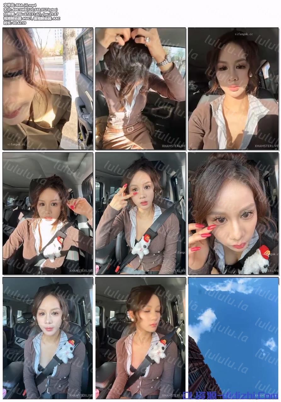 ❣️推薦❣️騷逼禦姐【BBA】開着捷途旅行者玩戶外露出，綠茶臉，奶子圓，賣逼賺錢換奔馳大G 7V 3.38GB 预览图 7