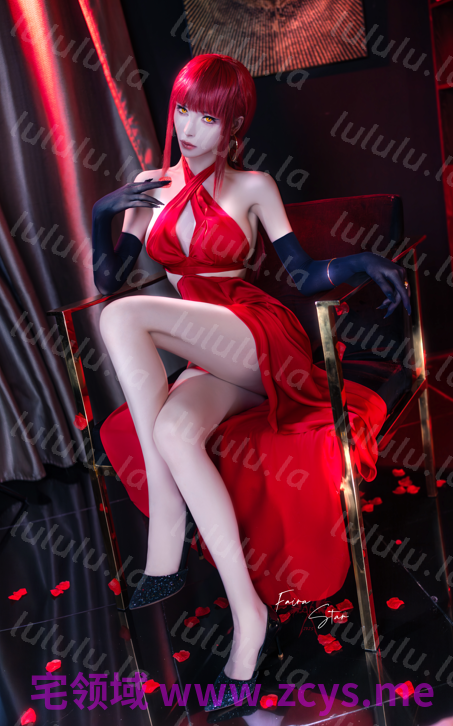 Faira Star – Makima red dress 【31P 353MB】