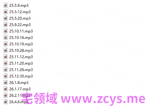 茶镜镜ChAmo 几个直播录播音频 【16A4.27G】 预览图 1