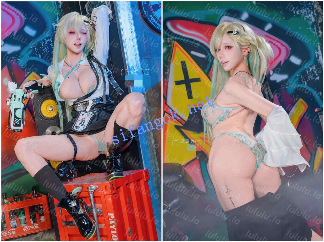 ♈(Yiko湿润兔 咬一口兔娘)5月份订阅作品-鸣潮 琳奈+水手兔【2V122P】【3.1G】 预览图 5