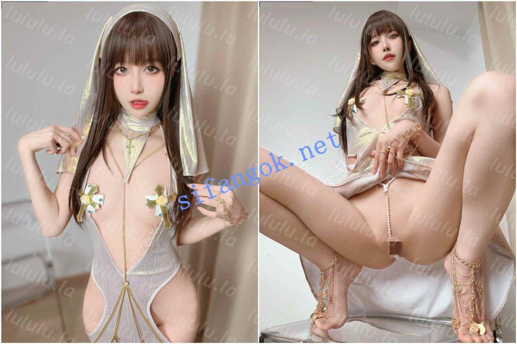 ♈（布丁大法）6月份最新作品-圣女契约 珍珠骚丁卡鲍！【9V104P】【1.6G】 预览图 6