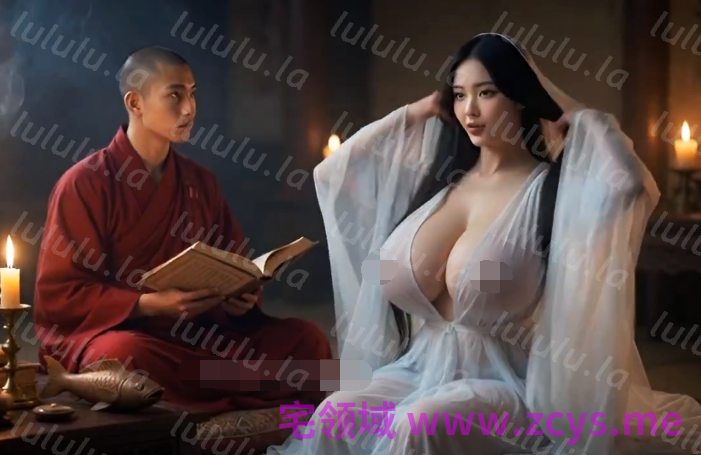巨乳妖狐 白纱半透入寺，巨乳诱高僧破戒[570M] 预览图 2