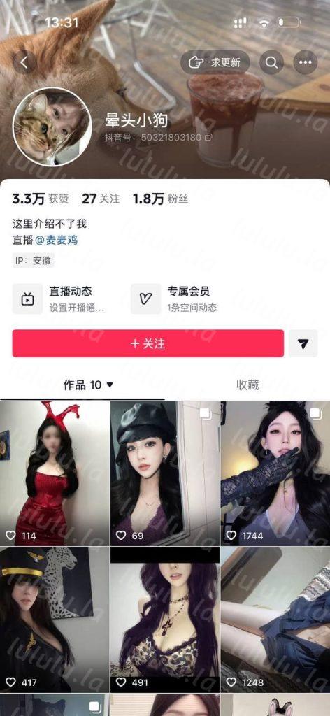 抖音 晕头小狗 高颜巨乳蜜桃臀 啪啪做爱 内射 呻吟【4V】【25.3M】