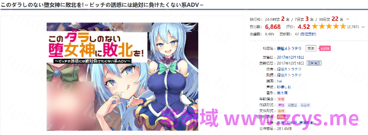 【日式SLG】このダラしのない堕女神に敗北を!～ビッチの誘惑には絶対に負けたくない系ADV～DL版[生肉] 预览图 2