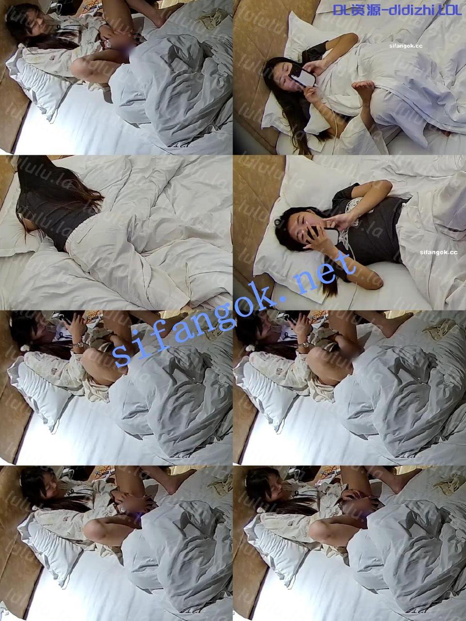 情趣房酒店6-12 騷女友跟異地男友視頻通話 手機特寫給看穴 957.1MB 预览图 1
