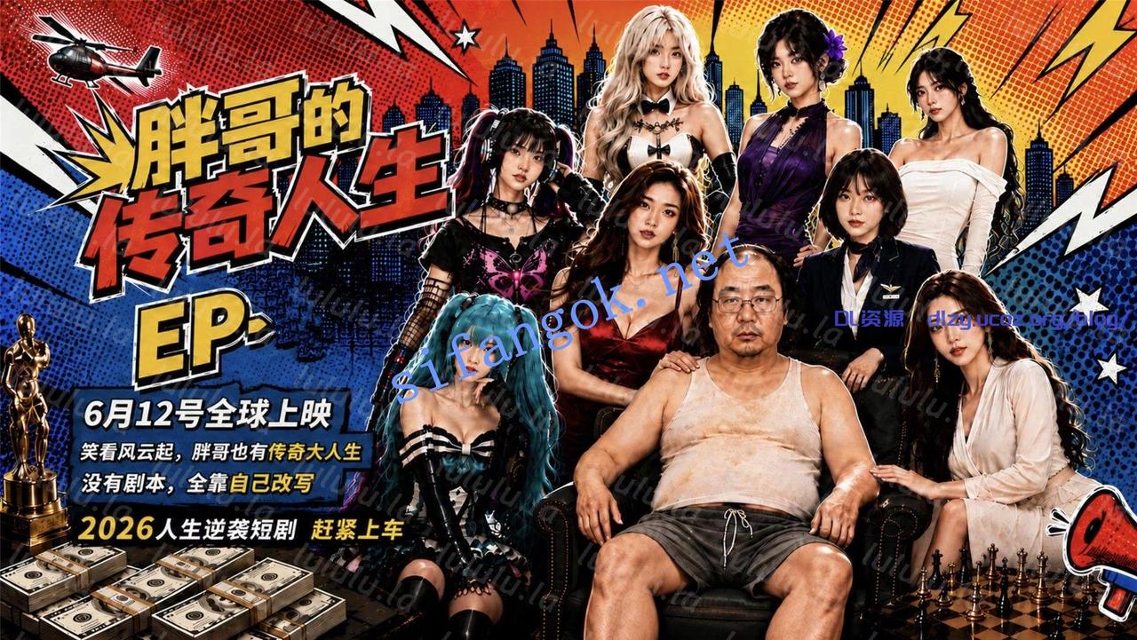 【AI連續短劇】胖哥的傳奇人生EP1-3 210.4MB