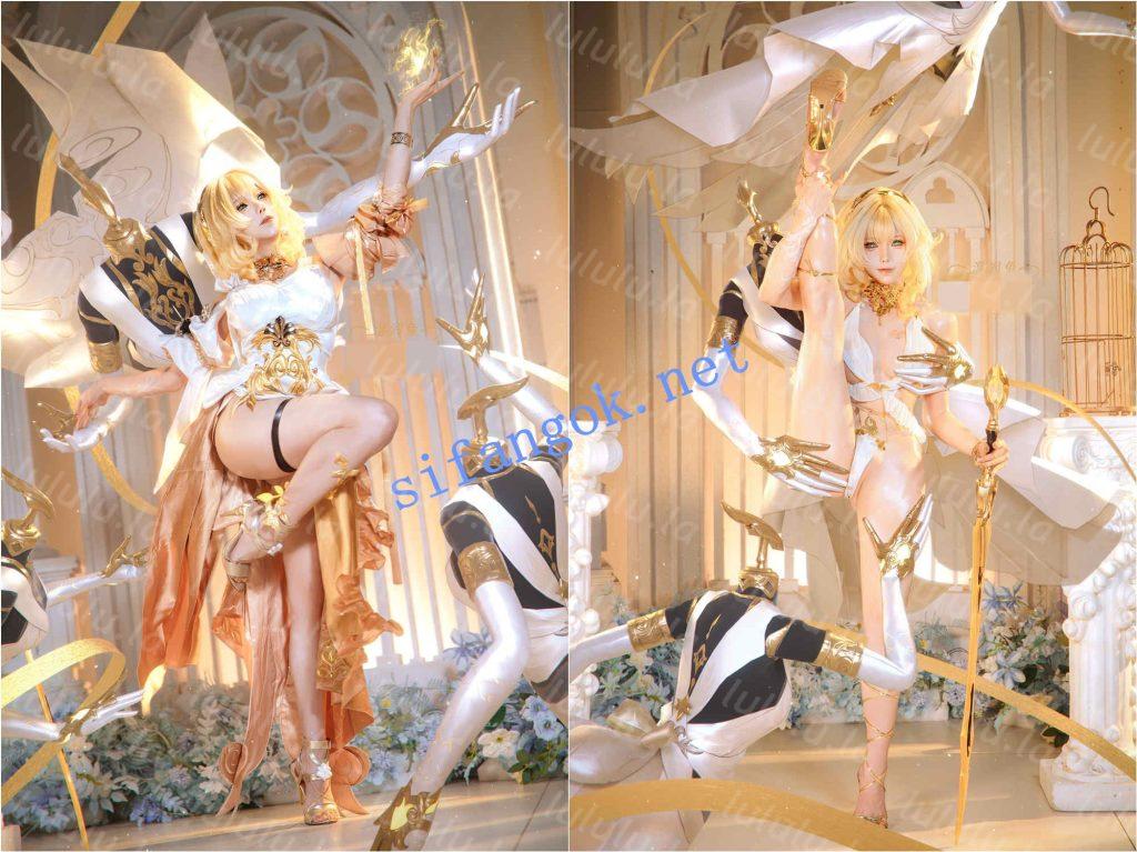 ♈(Yiko湿润兔 咬一口兔娘)7月作品崩坏：星穹铁道-阿格莱雅【4V142P】【3.3G】 预览图 7