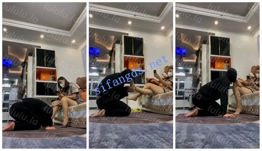 【快手福利】女王调教【张佳佳主S】言语羞辱丝足高跟口水 预览图 5
