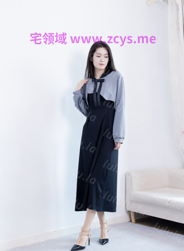 物恋传媒 NO.2726 小仓 灰黑拼色长裙 肉丝高跟 【158P1V3.13G】 预览图 3