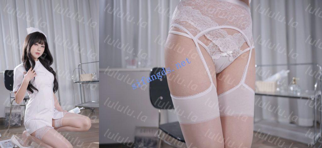 影子喵ghost(无影喵喵Ghost)] 白丝护士装4K高清写真 预览图 2