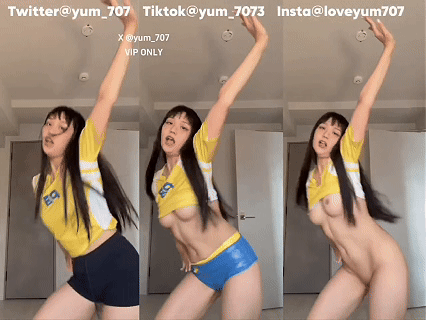 推特小美女 yum707玉米 世界杯主题-5 韩舞 别晃了晕奶