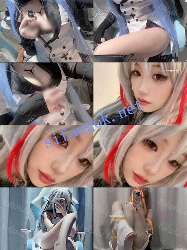 【抖音】反差coser萌妹博主【栗栗子】付费私拍 揉奶紫薇 预览图 3