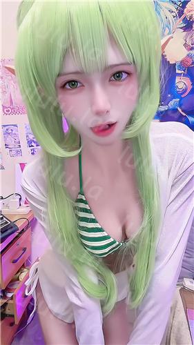 抖音超萌COSER 樱妈 情趣COS内衣小福利 舞动诱惑美翻了【328M】 预览图 7