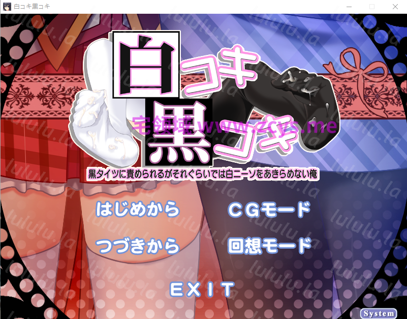 【拔作ADV】白コキ黒コキ ～黒タイツに責められるがそれぐらいでは白ニーソをあきらめない俺～AI汉化版 预览图 2