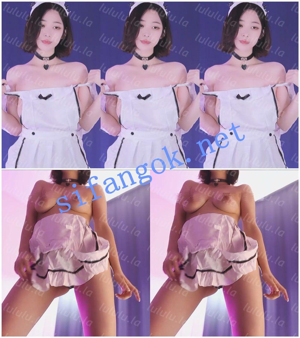 韩舞VIP粉丝房 女仆装加持 超软大车灯甩奶抖奶裸舞【era133】 预览图 3
