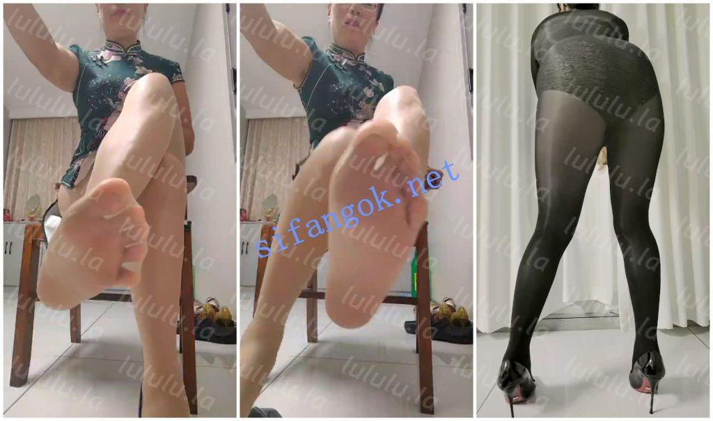 【不要在线解压】【快手福利】丝足高跟眼镜熟女【大吉大利柒柒】足底诱惑 预览图 7