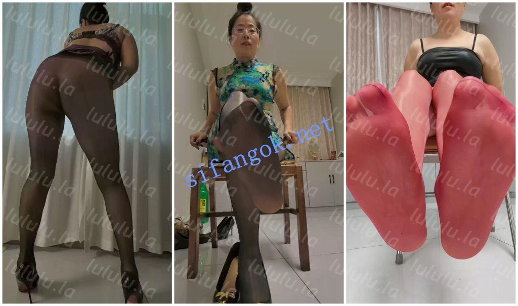 【不要在线解压】【快手福利】丝足高跟眼镜熟女【大吉大利柒柒】足底诱惑 预览图 10
