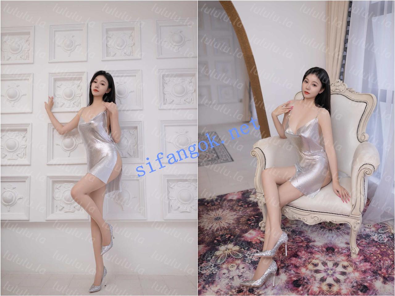 【不要在线解压】✨秀人网 安然anran✨银色礼裙 320块完整无删减版超清写真！ 预览图 6