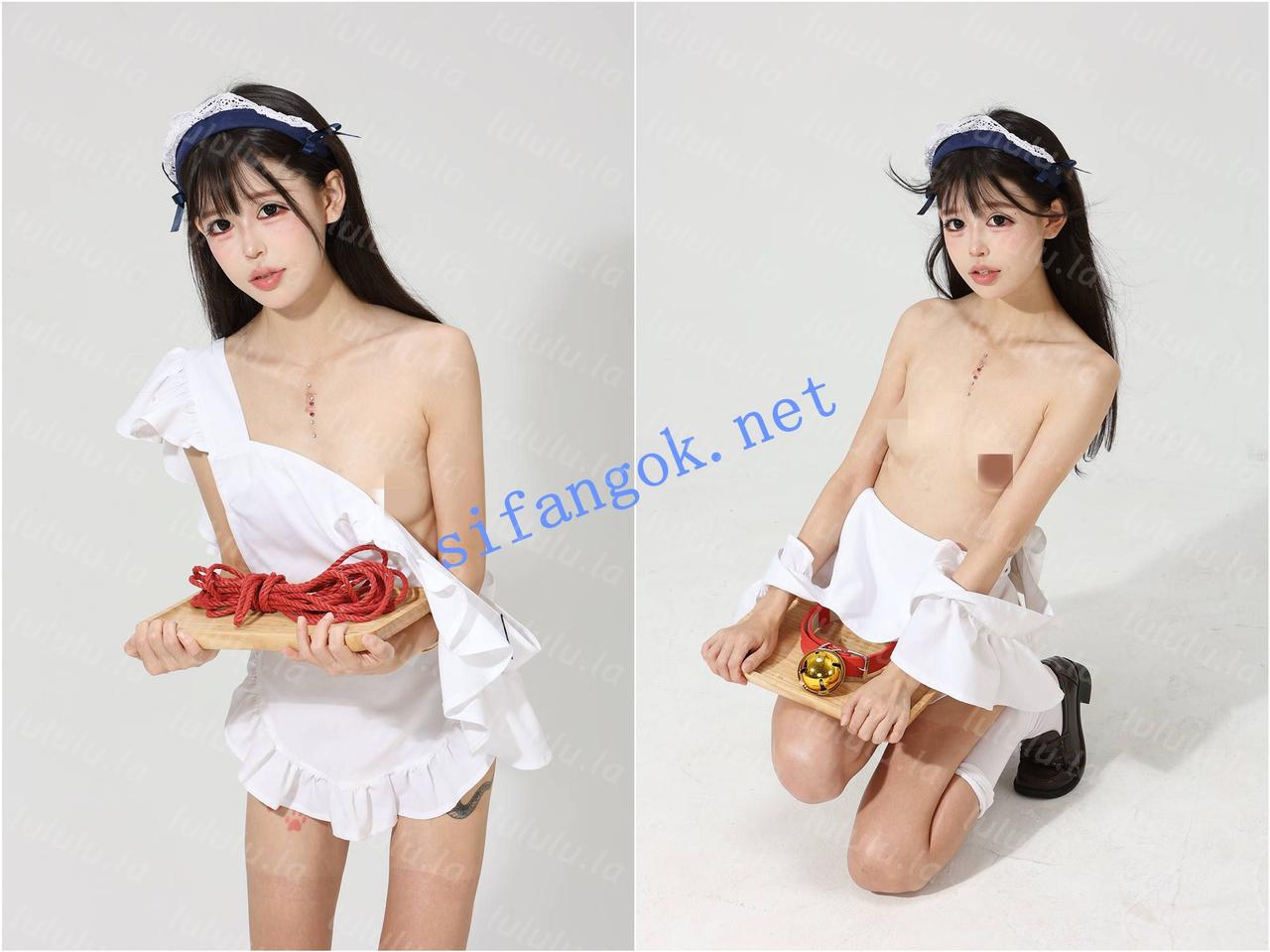 【不要在线解压】♈极品高颜值白虎（小狗花）千元大尺度女仆 穴超粉嫩！ 预览图 7