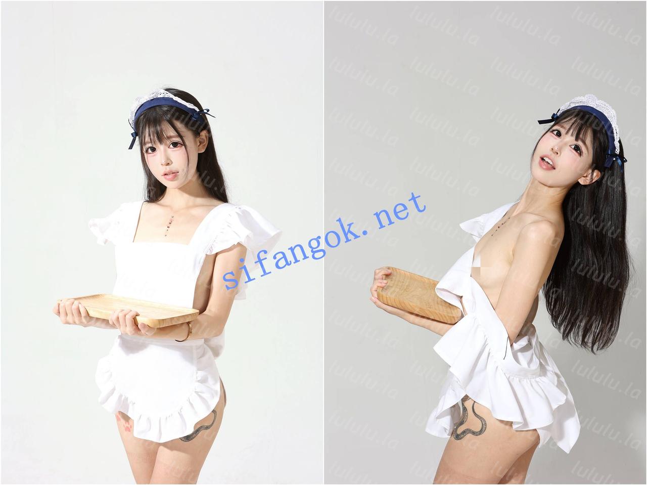 【不要在线解压】♈极品高颜值白虎（小狗花）千元大尺度女仆 穴超粉嫩！