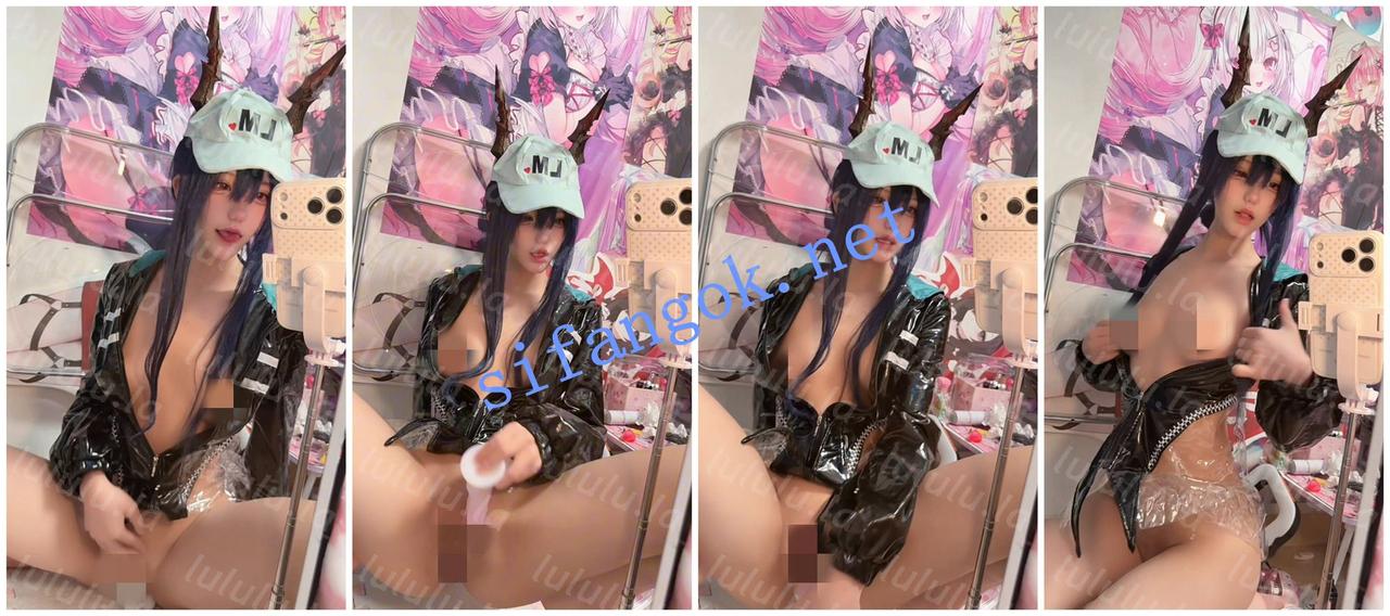 【不要在线解压】♈极品高颜值COS（废柴少女）新作-明日方舟假日威龙陈自慰 预览图 4