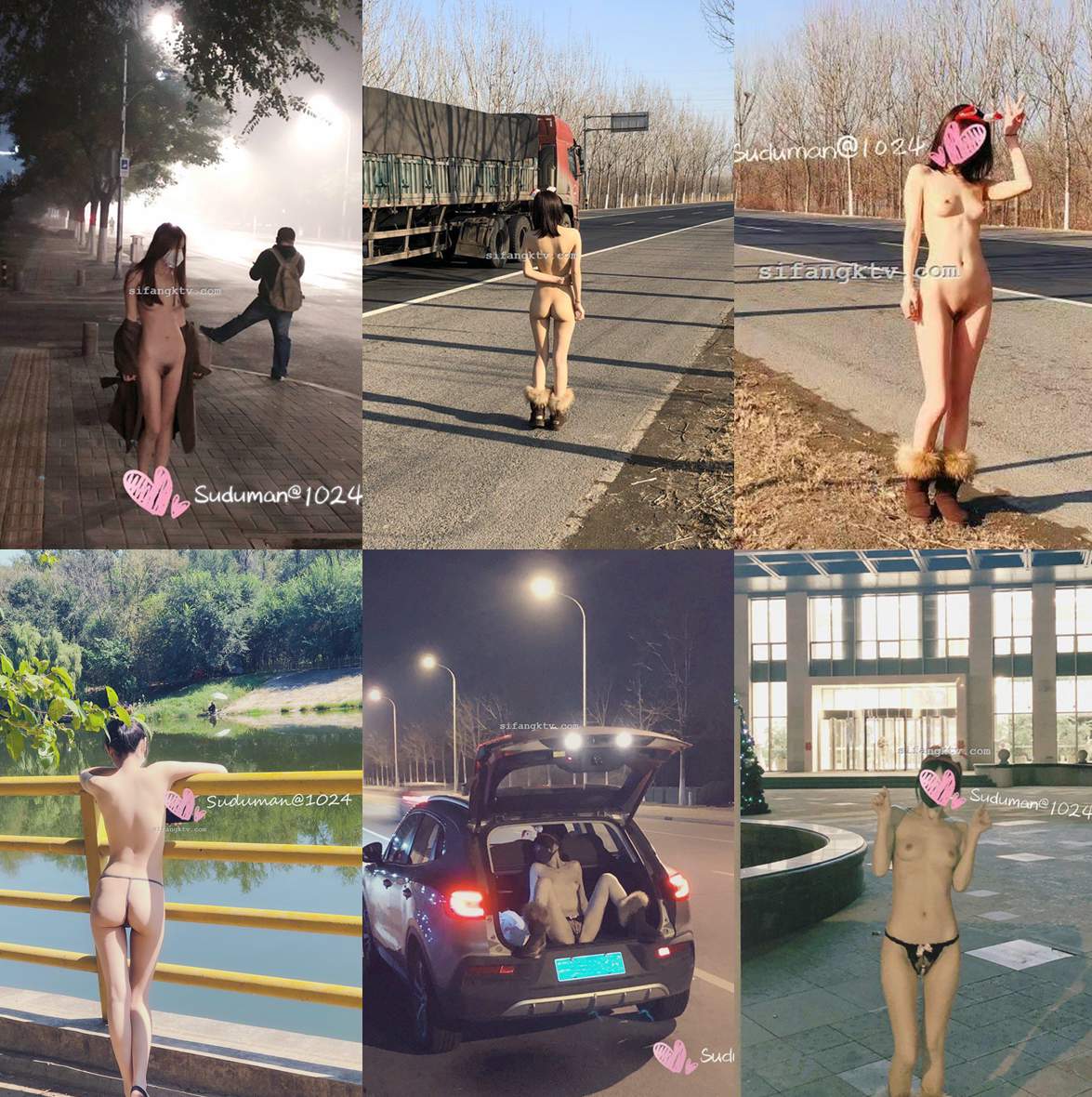 绝美露出女神【suduman】共5套露出+私拍作品，超精品【180P/42MB】-福利岛