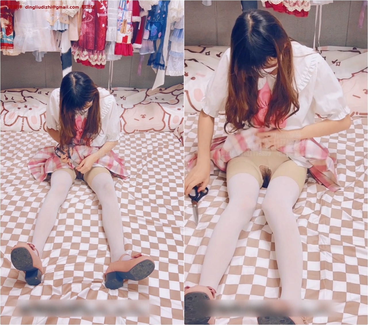 JK小仙女 粉色小椿jk裙 全程白色拼接丝袜啪啪 甜美极品美女不想被当成公主，只想做母狗让哥哥高兴~ [1V/1.48GB]