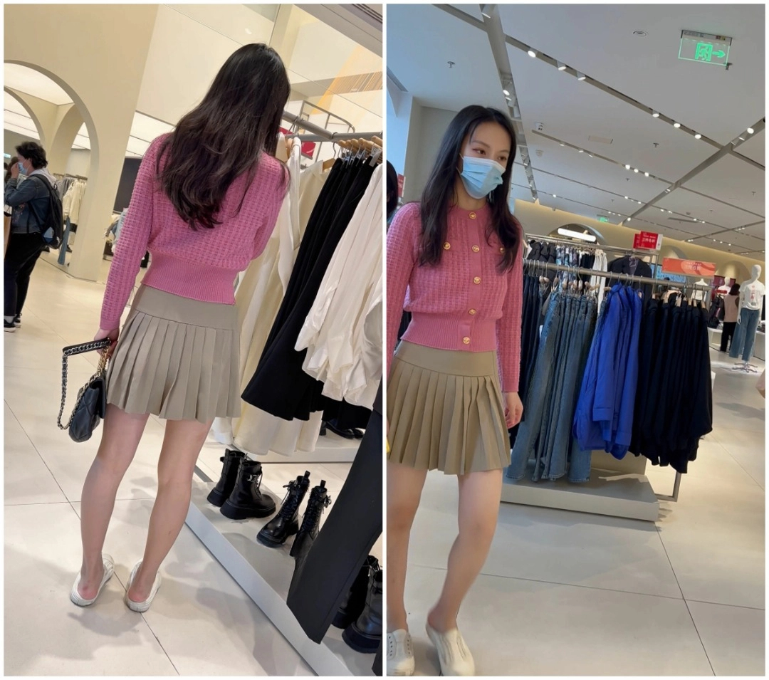 【KFC】极品美女买衣服。粉色蕾丝透明内。陪她逛街到天黑 3.52GB