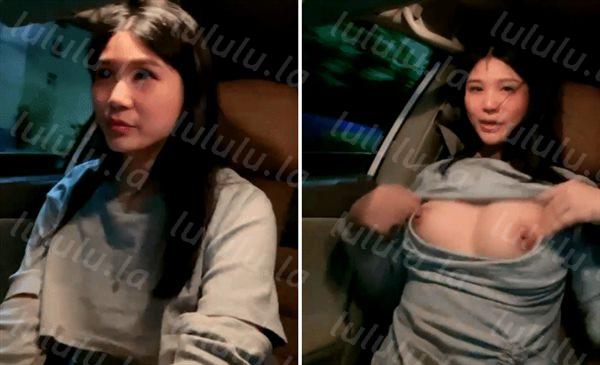 大奶骚妹夜晚驾车和炮友户外车震，摇下车窗掏出奶子呻吟，路边退下衣服深喉口交，后座骑乘猛操回家再继续操-福利岛